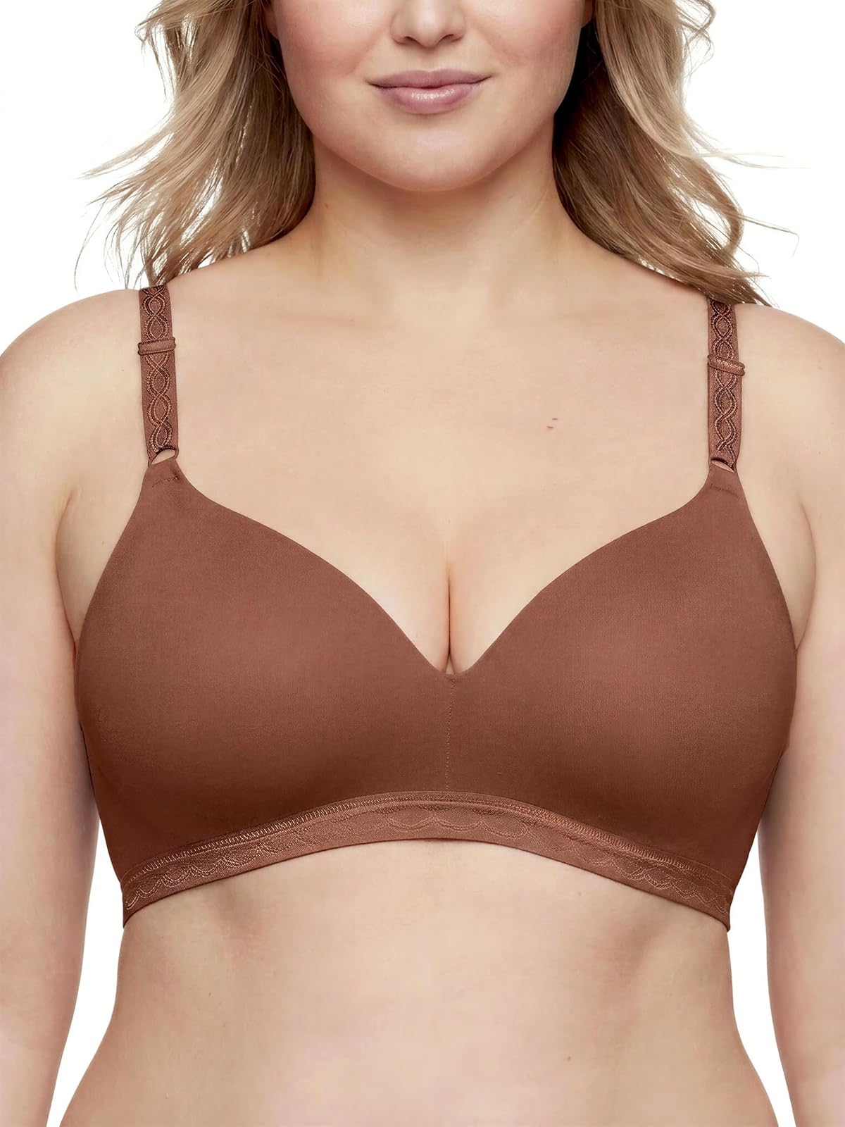 Warner's Cloud 9 Brasier de Contorno sin Varillas para Mujer - 38B - Mahogany