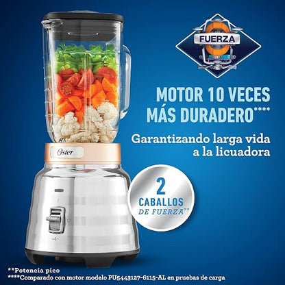 Oster Licuadora con palanca y vaso de vidrio BLSTPBTG