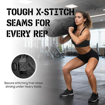 Yes4All Sacos de Arena para Entrenamiento, Sacos Ajustables sin Relleno para Entrenamiento con Asas, Varios Colores y