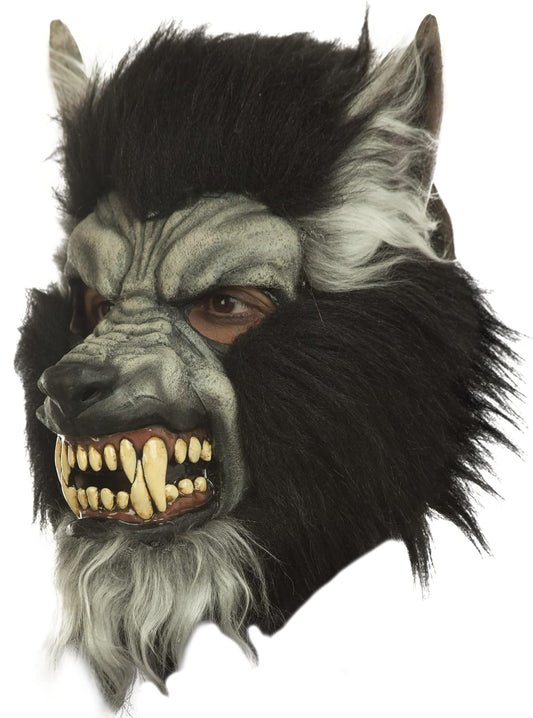 Gray Howling, Máscara de Feróz Hombre Lobo, Máscaras de Wolfman Mosntruos Mitológicos Ideal para Halloween y Fiestas de Disfraces