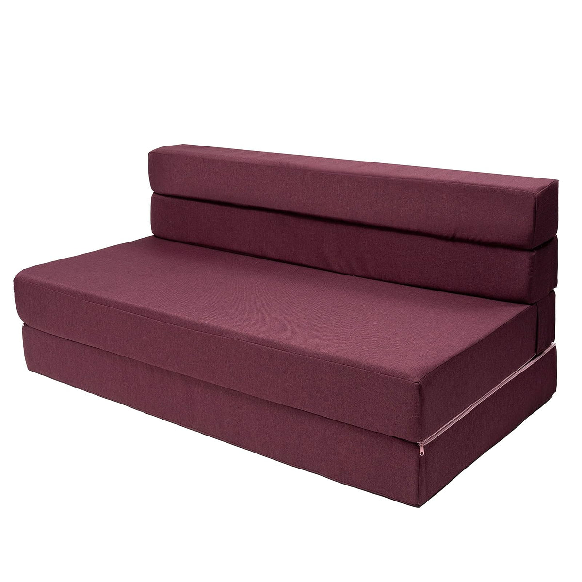 Memory Foam Home Sofá Cama Cozy Plegable - Matrimonial - Rosa