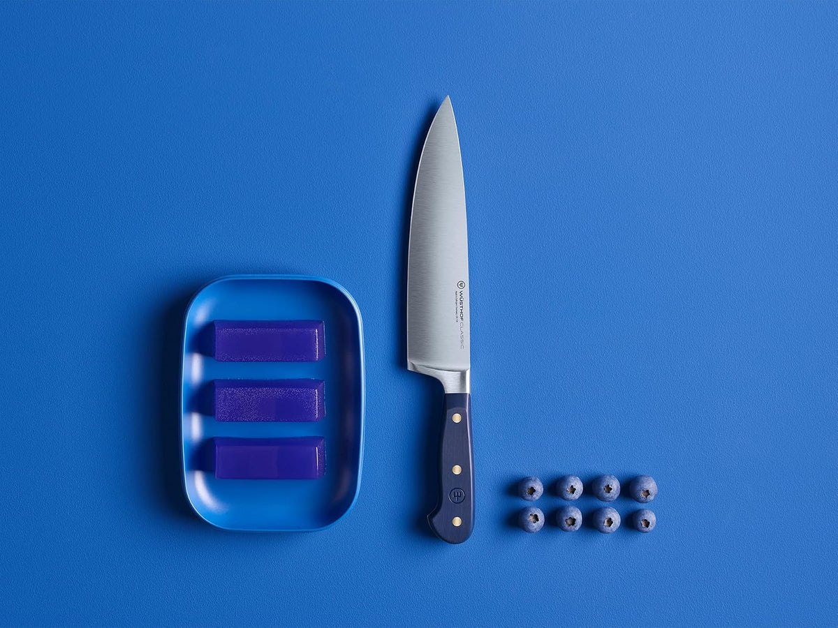 WÜSTHOF Classic - Cuchillo de chef 8" (20 cm), Cuchillo Profesional, Wild BlueBerry, Fabricado en Alemania
