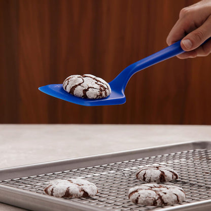 GirIR: Get It DerRight echo Mini FlipEspátula pequeña (27,9 cm); garantía de por vida, se puede lavar en lavaplatos. + resistente al calor; cCalidad pPremium, silicona platino – Ella espátula original all-silicone Flipper/Turnerde silicona – iIdeal para n
