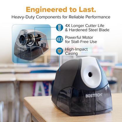 Bostitch Personal Electric Pencil Sharpener, Black (EPS4-BLACK)