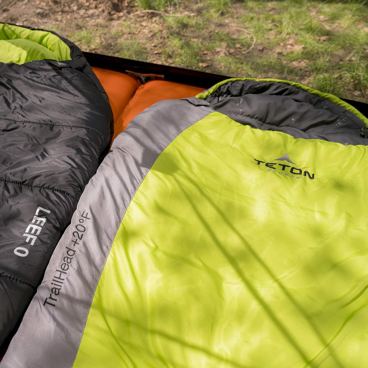 Teton Sports Trailhead Bolsa de Dormir Ultraligera de Estilo Momia; Verde/Gris
