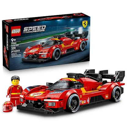 LEGO Speed Champions Ferrari 499P – Ferrari de Colección – Auto de Carreras con 1 Minifigura de un Piloto – Set de Construcción para Niños y Niñas a Partir de 9 Años – 77261