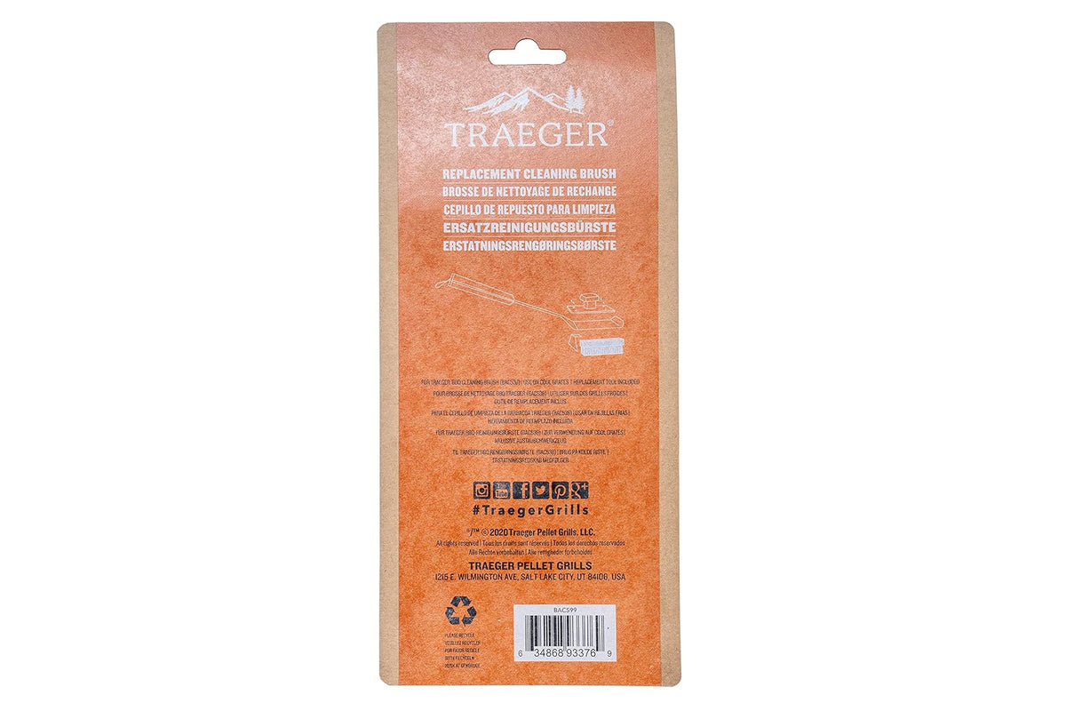 Traeger Cepillo de Limpieza para Barbacoa de Repuesto, Paquete de 2