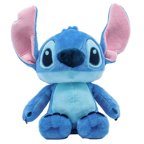 KIDS PREFERRED Disney Baby Lilo & Stitch - Juguete de Peluche Suave para bebés y niños pequeños y niñas, Regalo para niños, Puntada Azul, 15 Pulgadas
