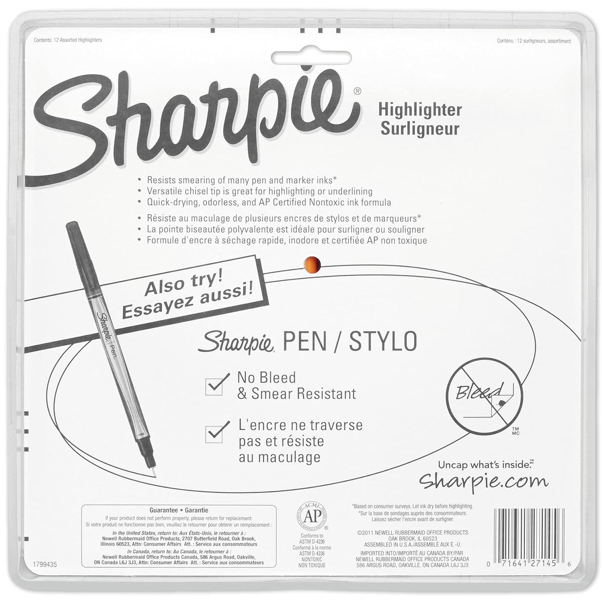 Sharpie acento estilo bolsillo subrayador