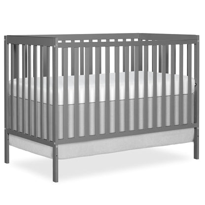 Dream On Me Synergy Cuna Convertible 5 en 1, Blanco - Gris Acero