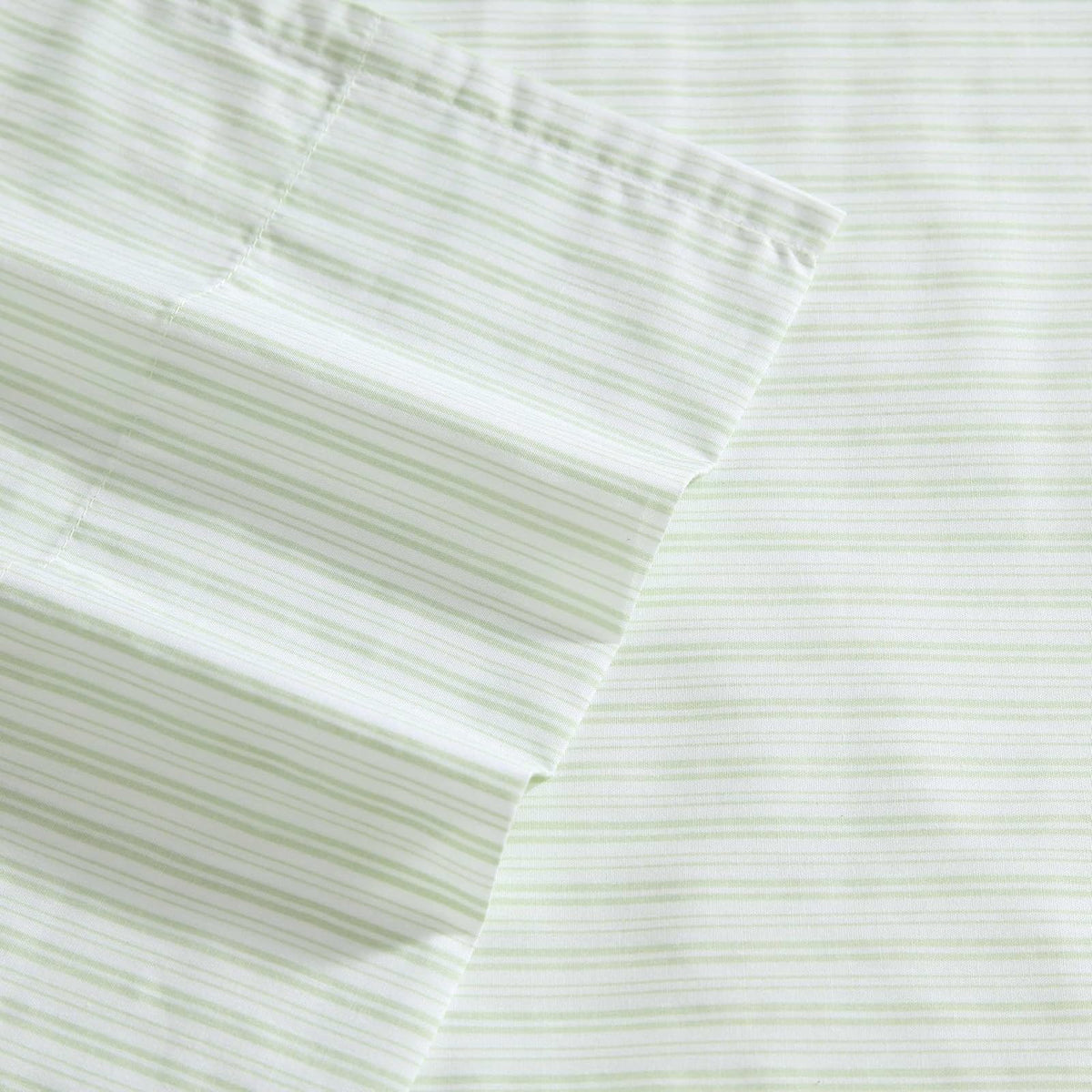 Laura Ashley - Juego de sábanas tamaño King, sábanas de percal de algodón crujientes y Frescas, Bolsillos Profundos, Ropa de Cama a Rayas con sábana Bajera Ajustada y Fundas de Almohada a Juego