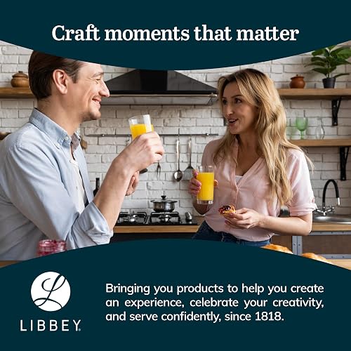Libbey Juego de 24 Vasos de Vidrio Province de 449 ml y 329 ml