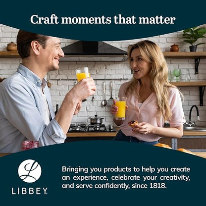 Libbey Juego de 24 Vasos de Vidrio Province de 449 ml y 329 ml