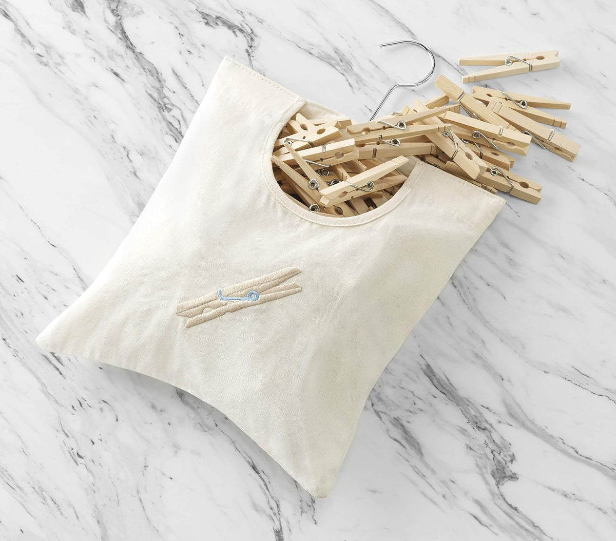 Whitmor 6462-789 Canvas Clothespin Bag