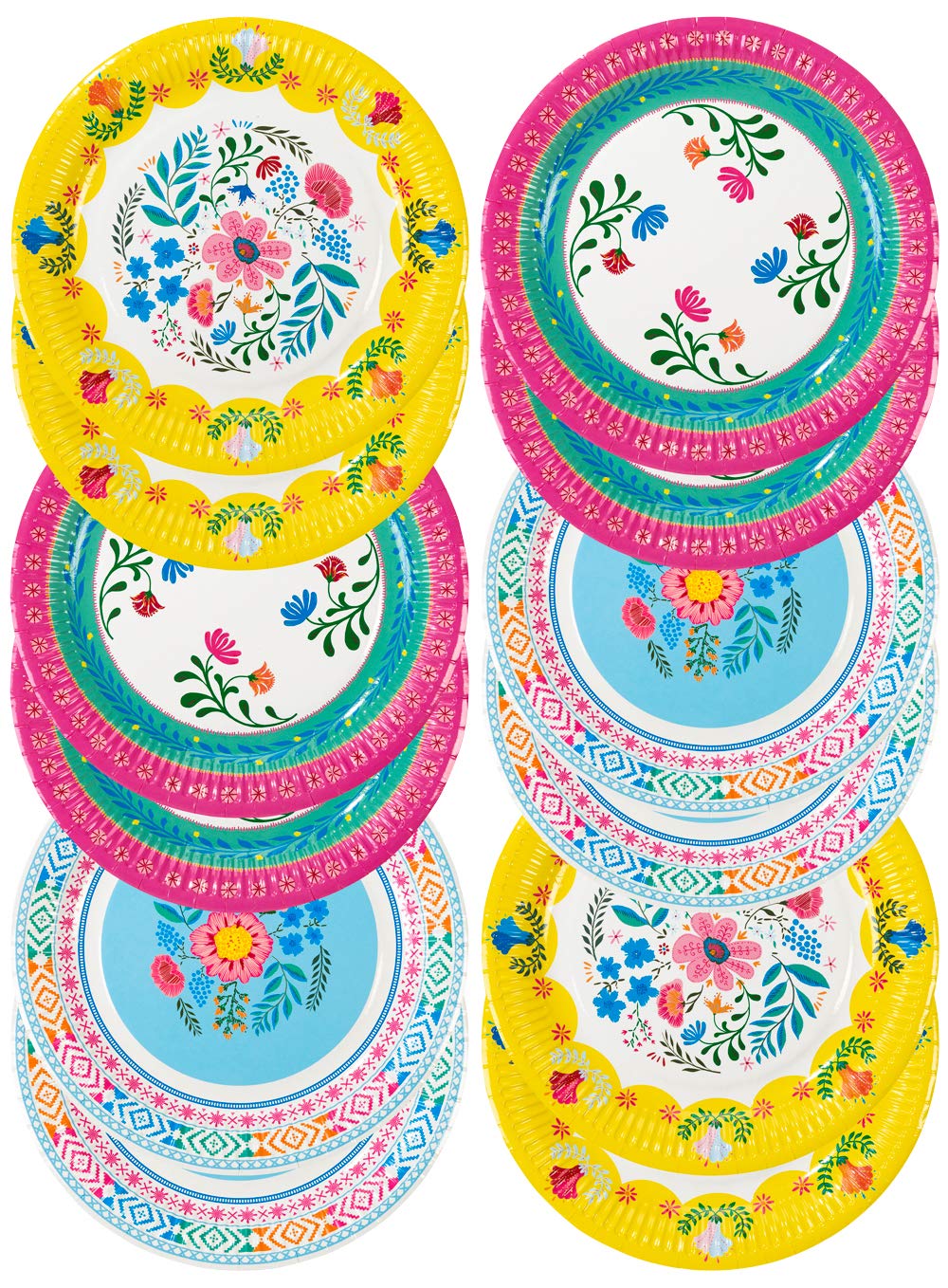 Talking Tables Frida Khalo - Suministros para fiesta, Láminas, Multicolor, Plates, 1