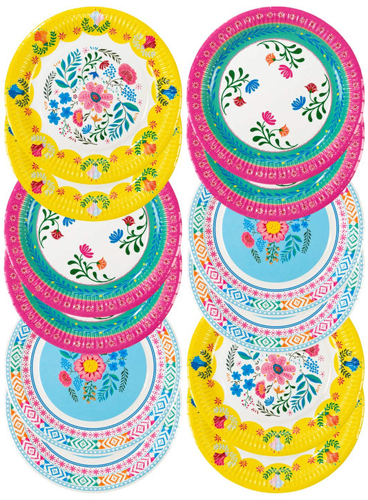 Talking Tables Frida Khalo - Suministros para fiesta, Láminas, Multicolor, Plates, 1