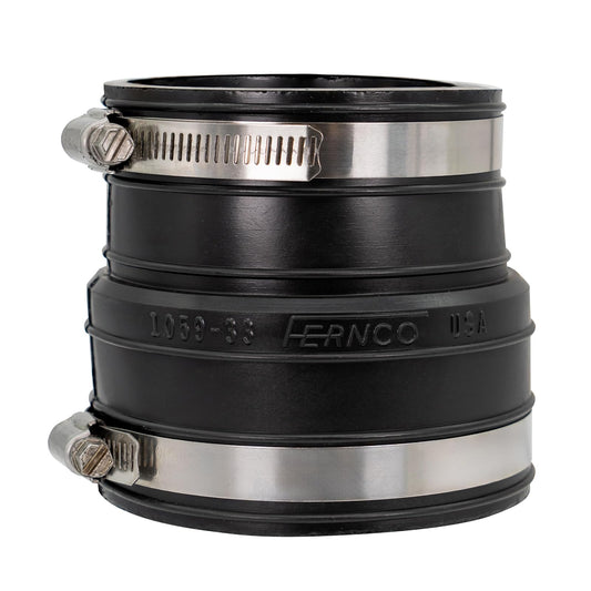 FERNCO INC 3 x 3-Inch Flexible Coupling Connects Socket to Pipe