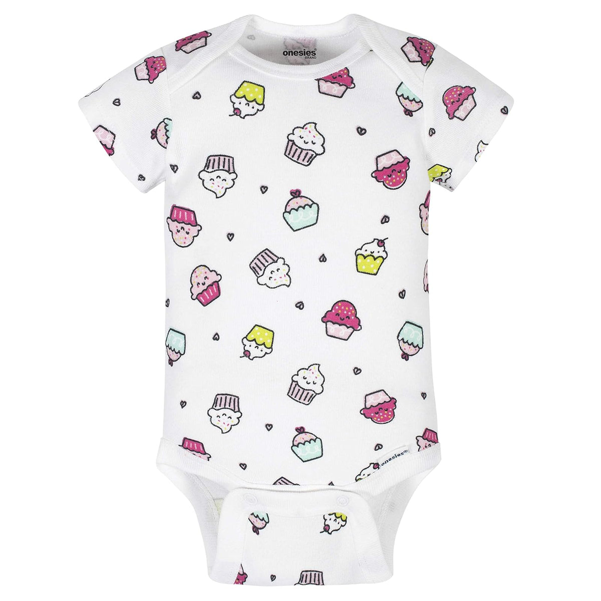 ONESIES Paquete de 8 mamelucos estampados de manga corta Conjunto de camisetas para bebés y niños pequeños bebés niñas