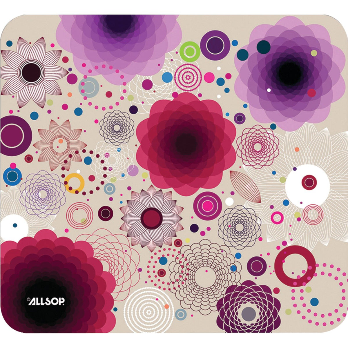 Allsop Mouse Pad, Retro Floral (30594)