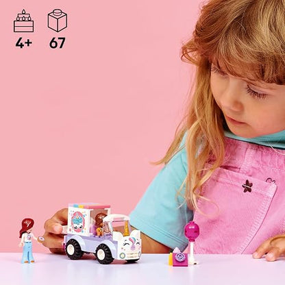 LEGO Friends Auto-Unicornio de Reparto de Pasteles – Juguete – 2 Minipersonajes – Regalo, Pastel, Globo y Dona – Regalo para Niñas, Niños y Preescolares Mayores de 4 Años – 42675