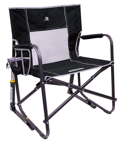 GCI Outdoor Comfort Pro Rocker Mecedora para Exteriores con Soporte para Bebidas - Negro - - Contemporáneo