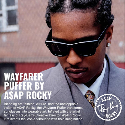 Ray-Ban Rb4940 Wayfarer Puffer Blacked Out Collection By A$ap Rocky Gafas Unisex adulto
