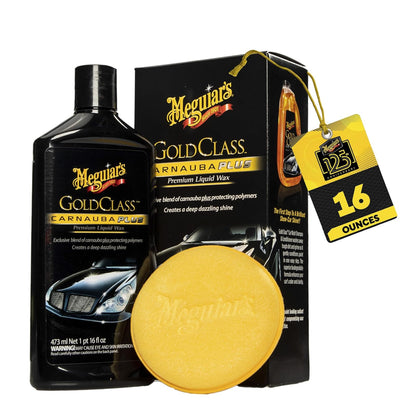 Meguiar's Gold Class Carnauba Plus Cera Líquida Premium 16 oz - 16 Fl Oz (Pack of 1) - Kit de cera