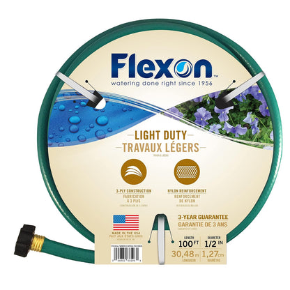 Flexon 1/2" x 100' Reinforced Garden Hose