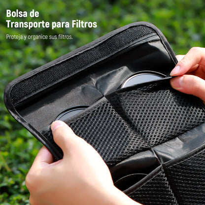 NEEWER Filtro de Densidad Neutra de 67 mm ND2 ND4 ND8 ND16 y Kit de Accesorios para Canon Rebel T5i T4i T3i T2i, EOS 700D 650D 600D 550D 70D 60D 7D DSLR, bolígrafo de Lente, Bolsa de Filtro