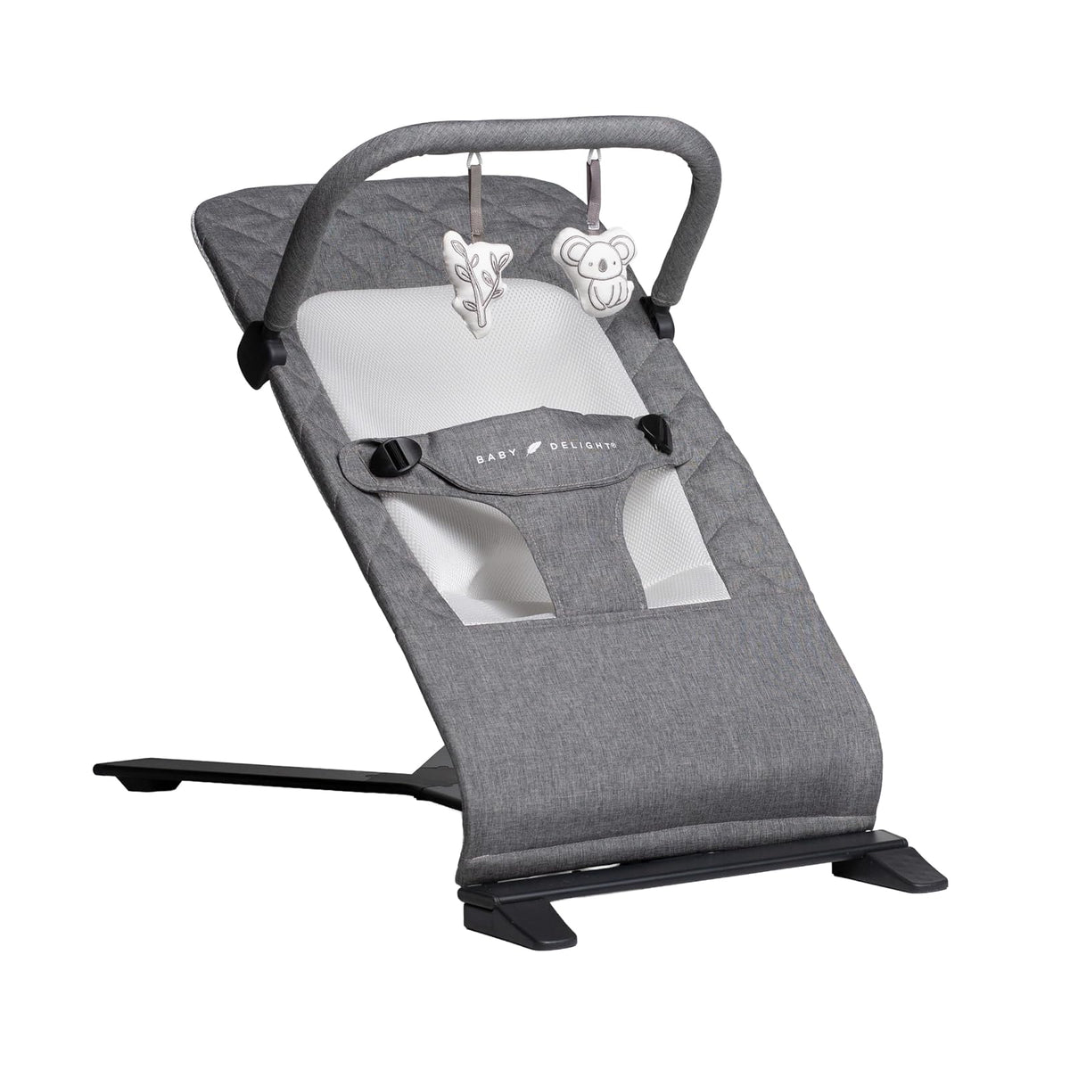Baby Delight Alpine Bouncer Rosa Orgánica 0-6 Meses - Carbón (Charcoal Tweed)