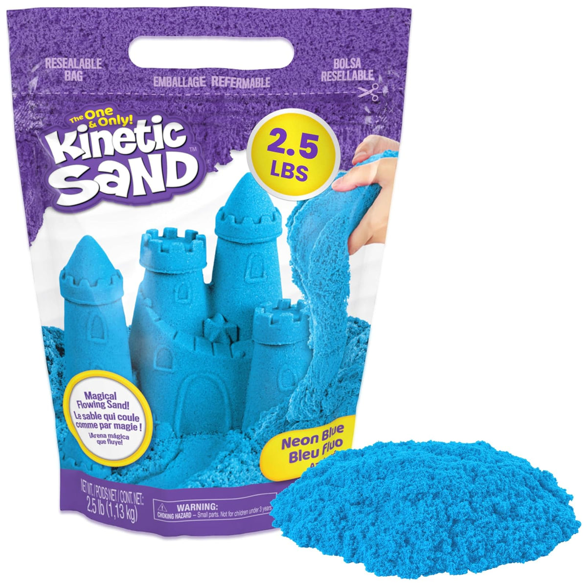 Kinetic Sand, Set de Helados con Arena y Herramientas - Azul