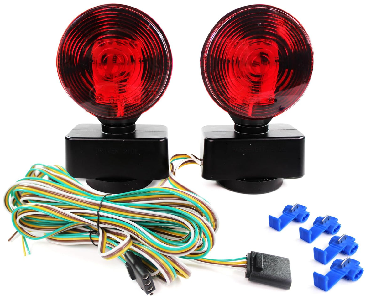 Maxxhaul Juego de Luces LED Magnéticas para Remolque DOT, Freno, Giro y Estacionamiento 50871