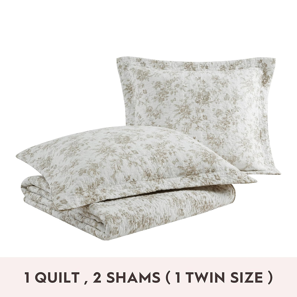 Laura Ashley - Juego de edredón Queen, Ropa de Cama de algodón Ligero con Fundas a Juego, decoración del hogar clásico Inspirada en Flores con Reverso sólido (Loveston Burnt Orange, Queen)