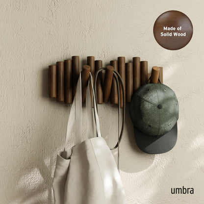Umbra Picket Percha de Pared, Nogal