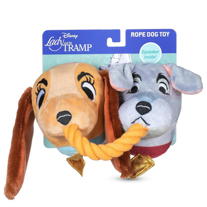 Disney Juguetes para Gato con Zacate Gatera, Varios Personajes - Cuerda de espagueti Lady and The Tramp - 14''