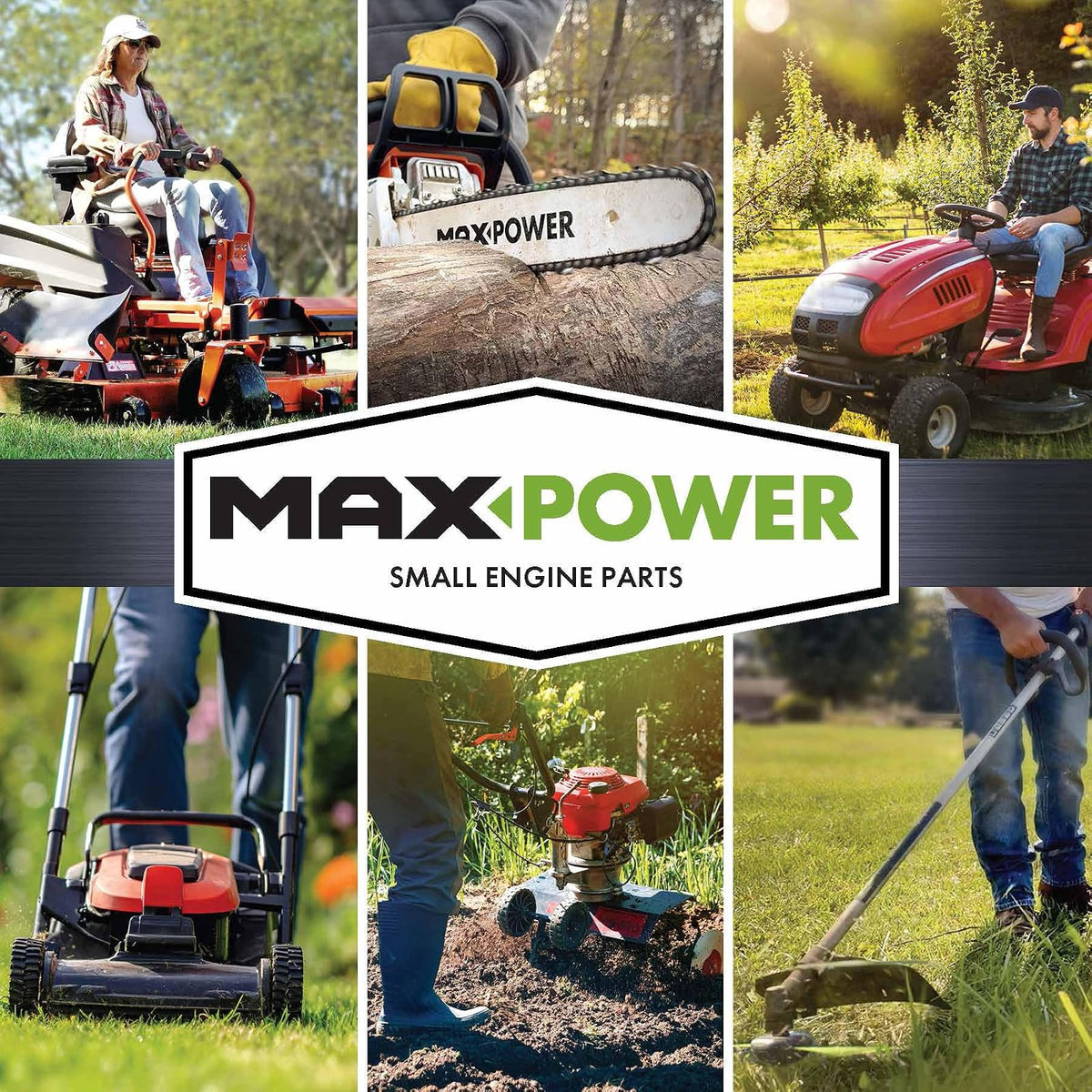 Maxpower Juego 3 Cuchillas Cortacésped 48 pulgadas Craftsman, Husqvarna, Poulan