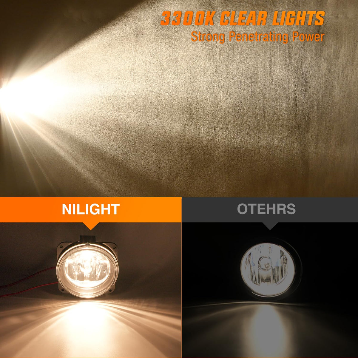 Nilight FOG-C21 Juego de Luces Antiniebla para Ford Focus SVT 2002-2006 Escape 2003-2004 Mustang Cobra 2002 Lincoln LS
