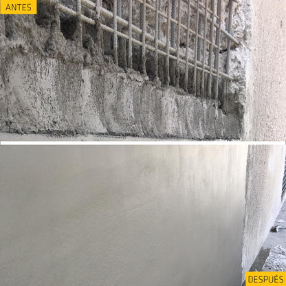 SIKA - Sika MonoTop-412 S - Mortero de Reparación Estructural - Con Inhibidor de Corrosión - Reforzado con Fibras - Listo para su uso en Aplicaciones de Altos - Saco de 5kg - Gris