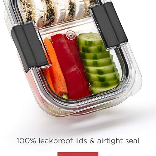 Rubbermaid - Contenedores de almacenamiento de alimentos, 2 compartimentos, 2,85 tazas, 5 unidades