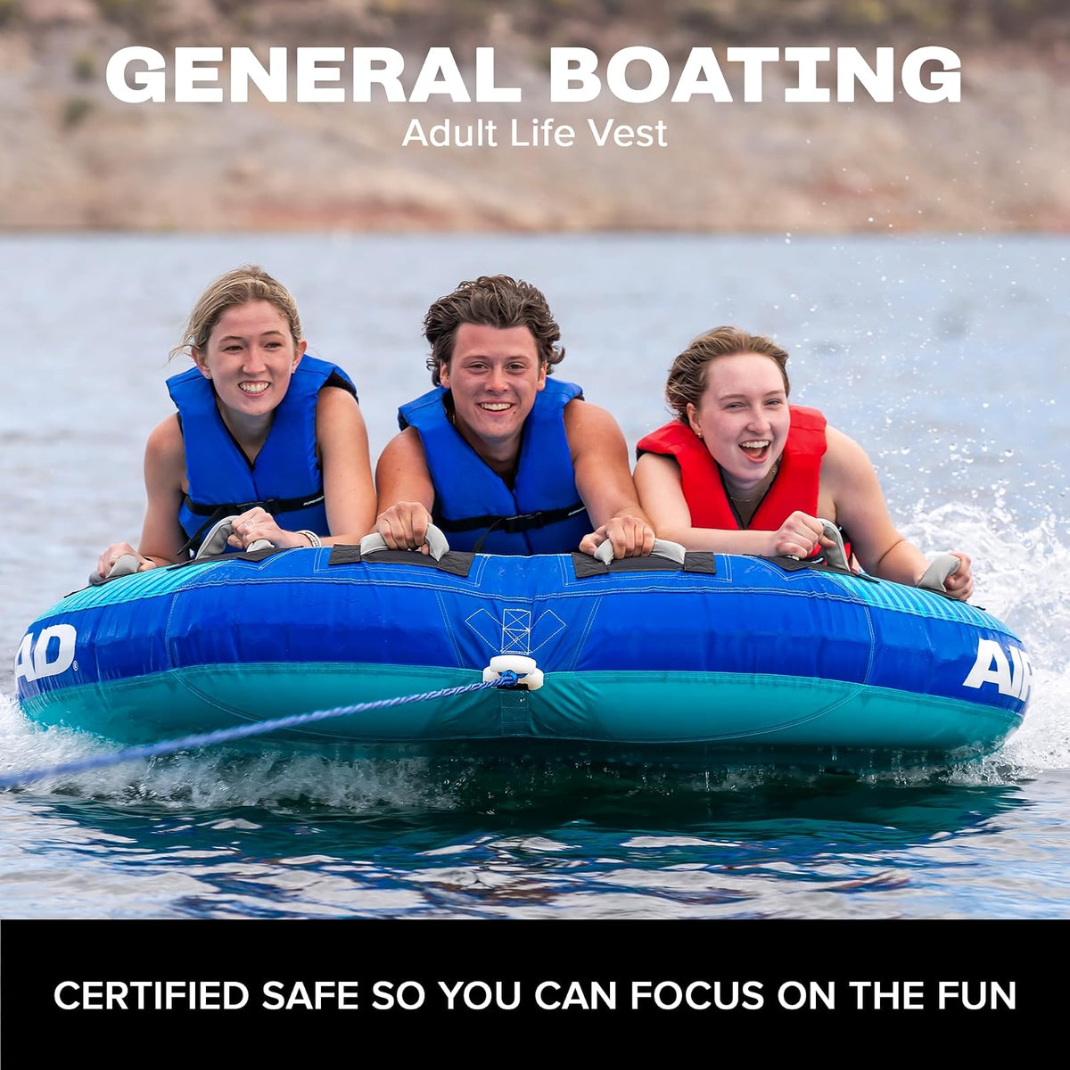 AIRHEAD General All Purpose Life Jacket, US Coast Guard Approved Type III Life Vest, Perfect for Boating and Personal Watercraft Use