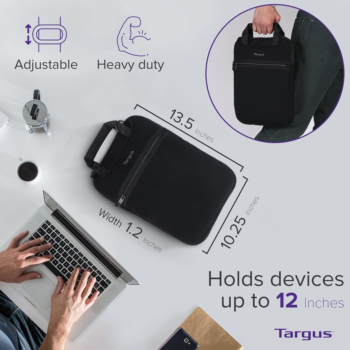 Targus Maletín TSS912 para Laptop 12", Negro