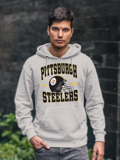 Junk Food Pittsburgh Steelers Team Helmet - Sudadera con Capucha para Adultos Sudadera con Capucha Unisex Adulto