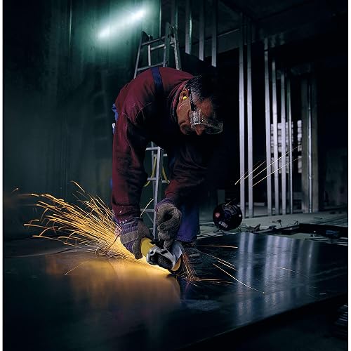DEWALT Esmeriladora Angular de 4-1/2" (115mm) 800W, DWE4020, Incluye Protección, Mango Lateral, Brida, Tuerca y Llave
