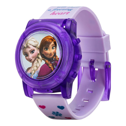 Accutime Disney Frozen - Reloj de pulsera de cuarzo digital LCD con correa, regalo económico y regalo de fiesta para niños, niñas, adultos de todas las edades