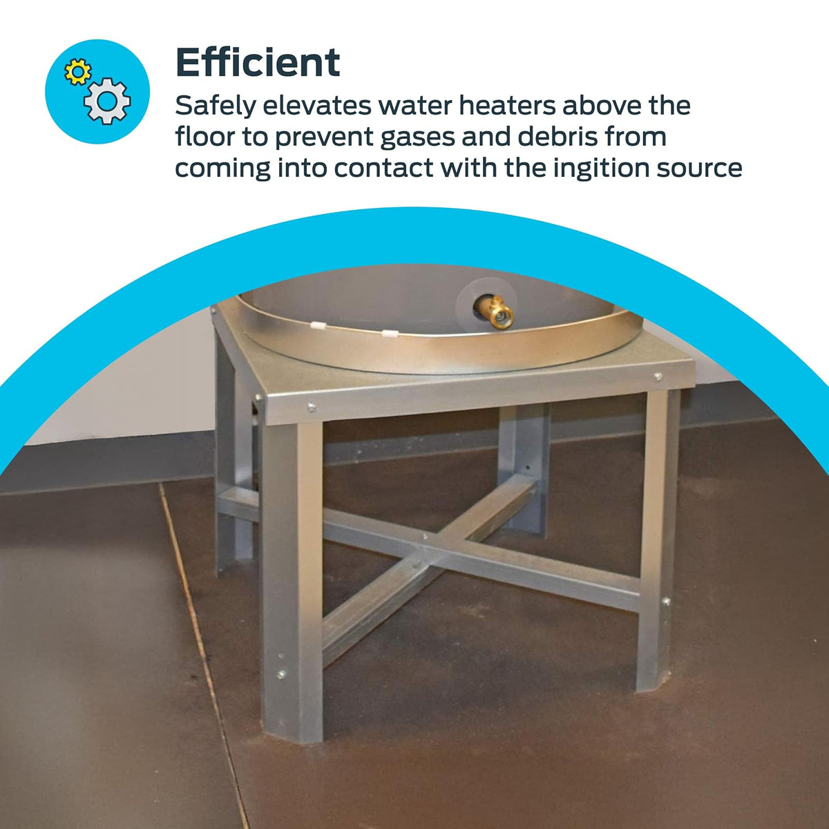 EASTMAN 86278 Soporte para calentador de agua, 30-60 galones, acero