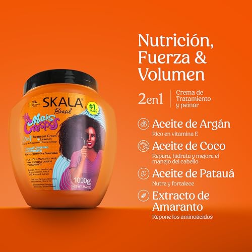 SKALA Mais Crespos Crema de Tratamiento 2 en 1 para Cabello Rizado 1 kg