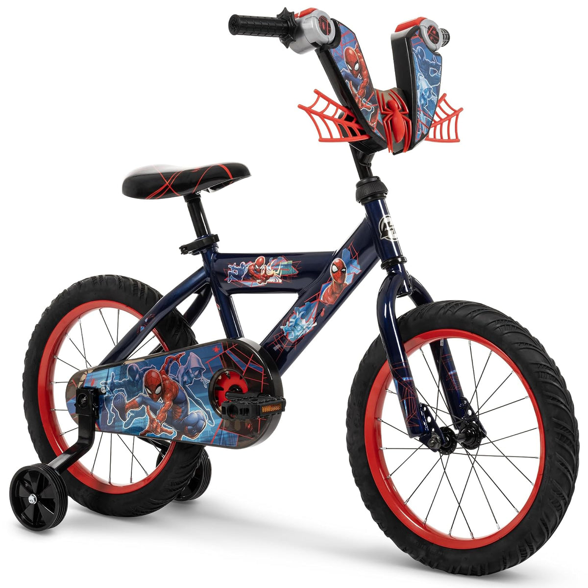 Huffy Disney and Marvel - Bicicleta de niño de 12/16 Pulgadas para niños, múltiples Opciones de Color y diseños Disponibles, Ideal para Mayores de 3 años, Ruedas de Entrenamiento extraíbles, Asiento