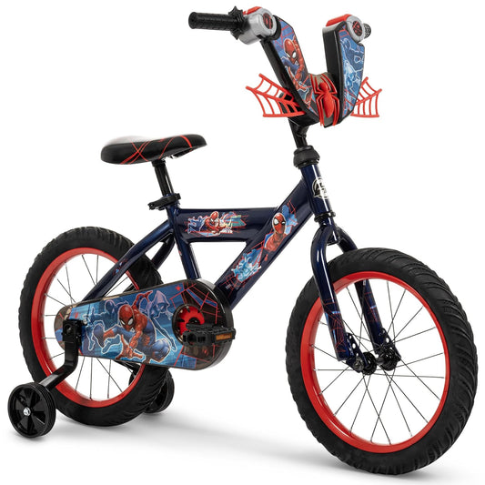 Huffy Disney and Marvel - Bicicleta de niño de 12/16 Pulgadas para niños, múltiples Opciones de Color y diseños Disponibles, Ideal para Mayores de 3 años, Ruedas de Entrenamiento extraíbles, Asiento