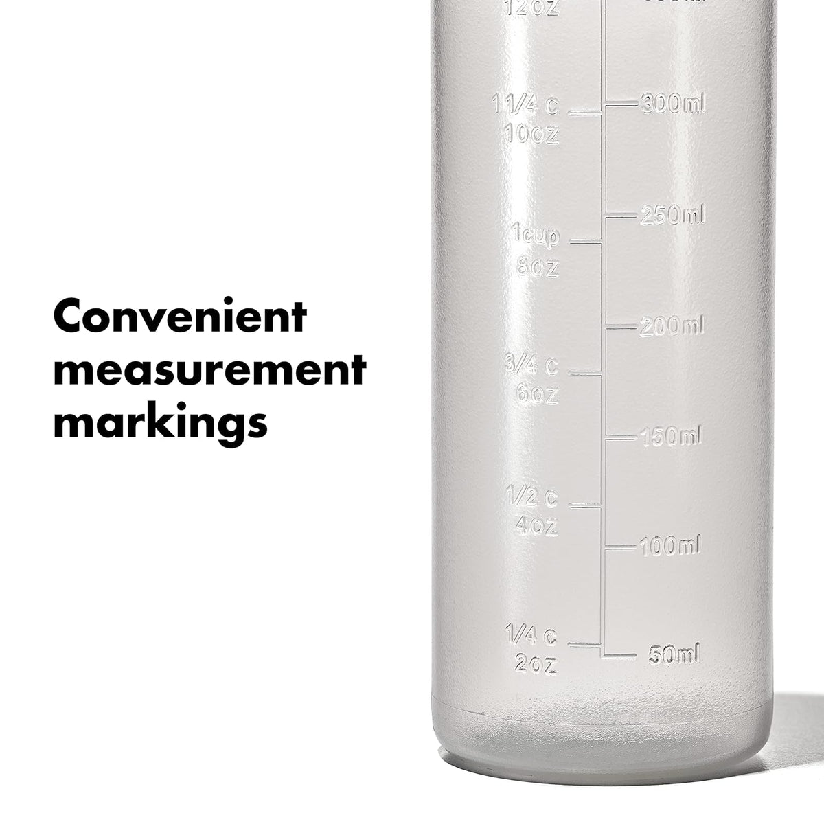 Oxo 11227300 Juego Botellas para Verter Mediano/Grande, Blanco, 2 Piezas