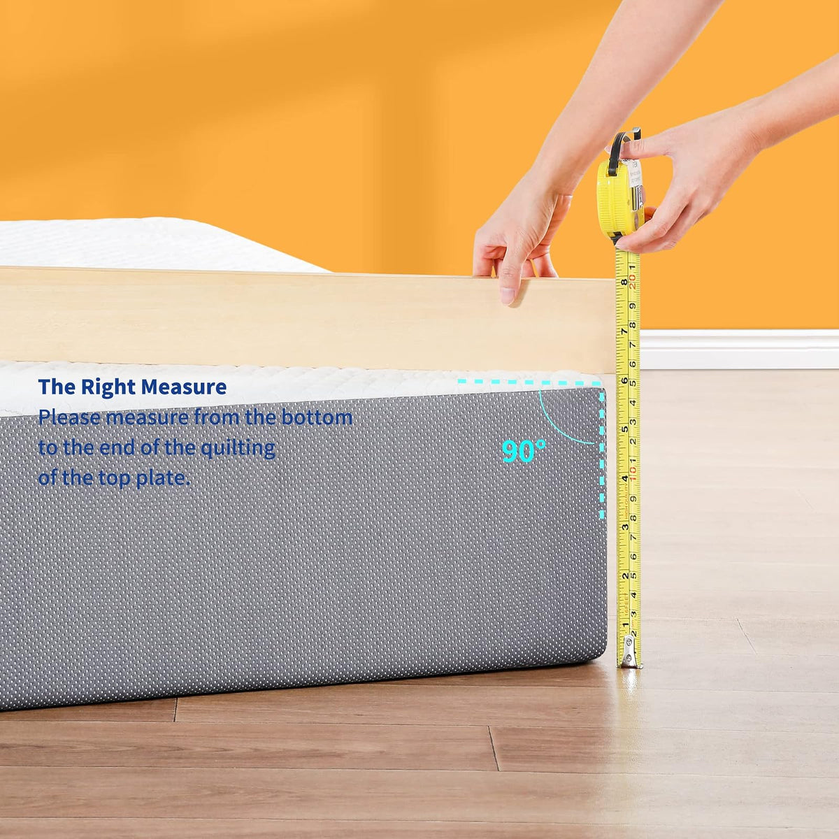 Olee Sleep Colchón de Espuma viscoelástica con infusión de Gel ventilado de 6 Pulgadas, Certificado CertiPUR-US®, Gris, Completo